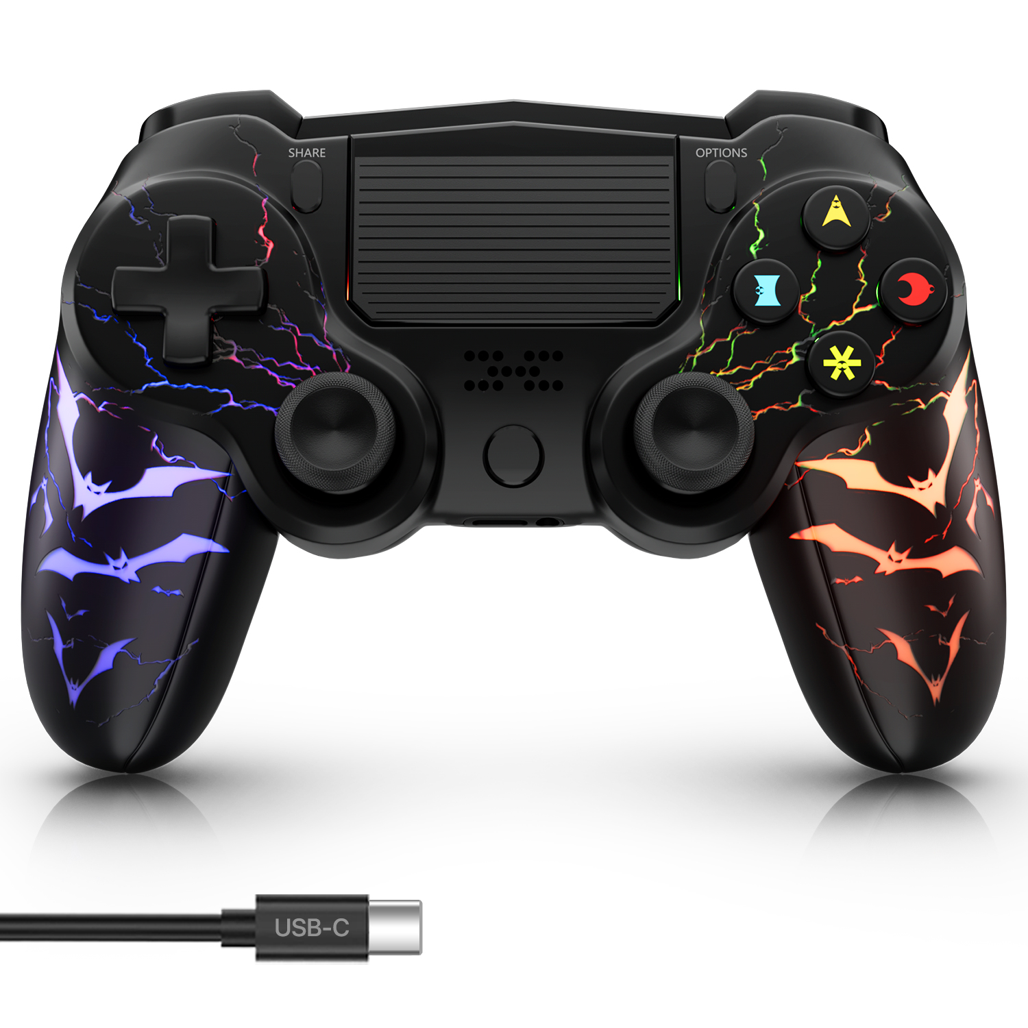 PlayStation4 - kakeru　ps4 Amazon.com: Controller for PS4, Wireless Controller Black