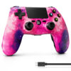 Pink Galaxy custom wireless controller for girls