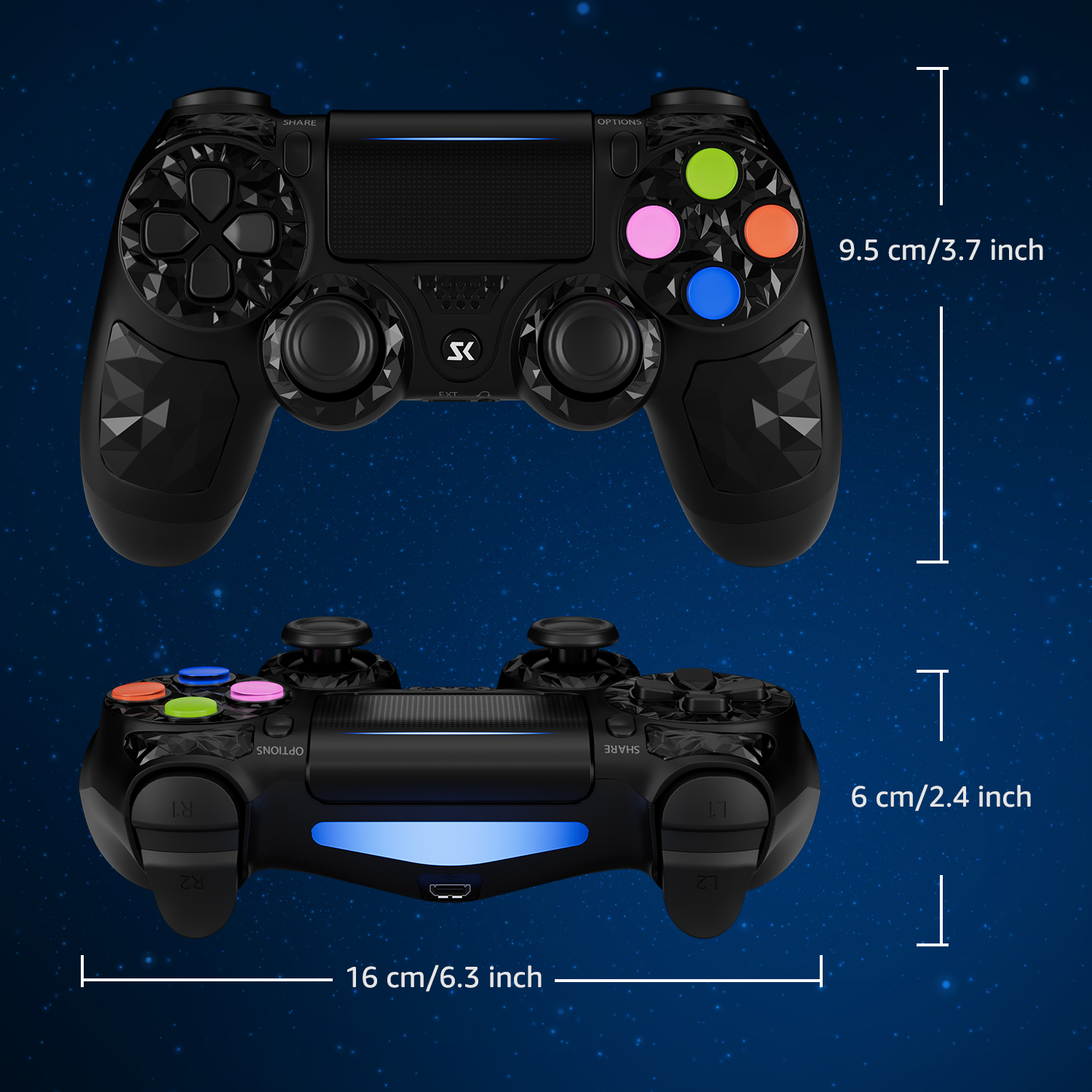 Wireless Controller for PS4 - Diamond | ISHAKOMALL