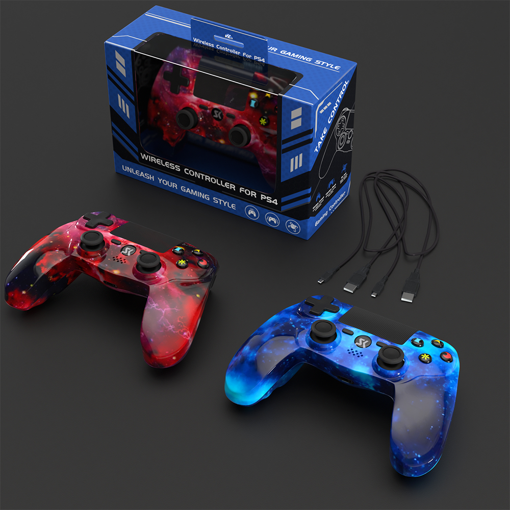 ISHAKO Wireless Controller for PS4 - Nebula Series